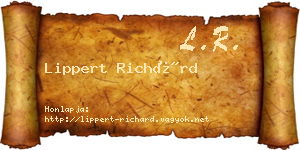 Lippert Richárd névjegykártya
