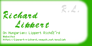 richard lippert business card